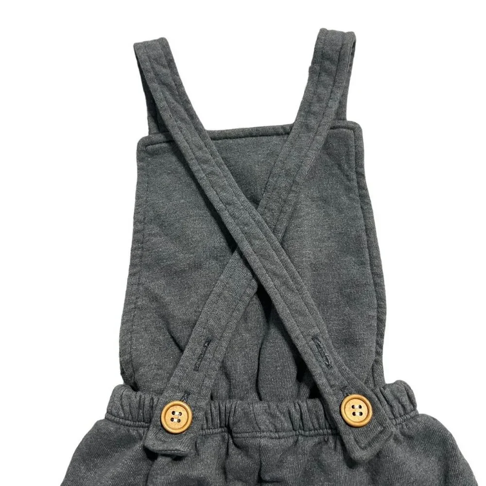 Lulu + Roo 4/5Y **Runs Small** Grey Short Romper